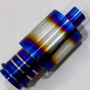 JDM STYLE BURNT BLUE STAINLESS STEEL BLACK GOLDEN EXHAUST TIP PIPE