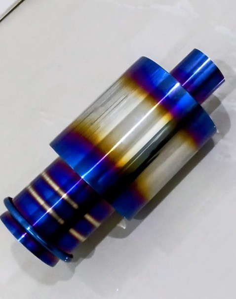 JDM STYLE BURNT BLUE STAINLESS STEEL BLACK GOLDEN EXHAUST TIP PIPE