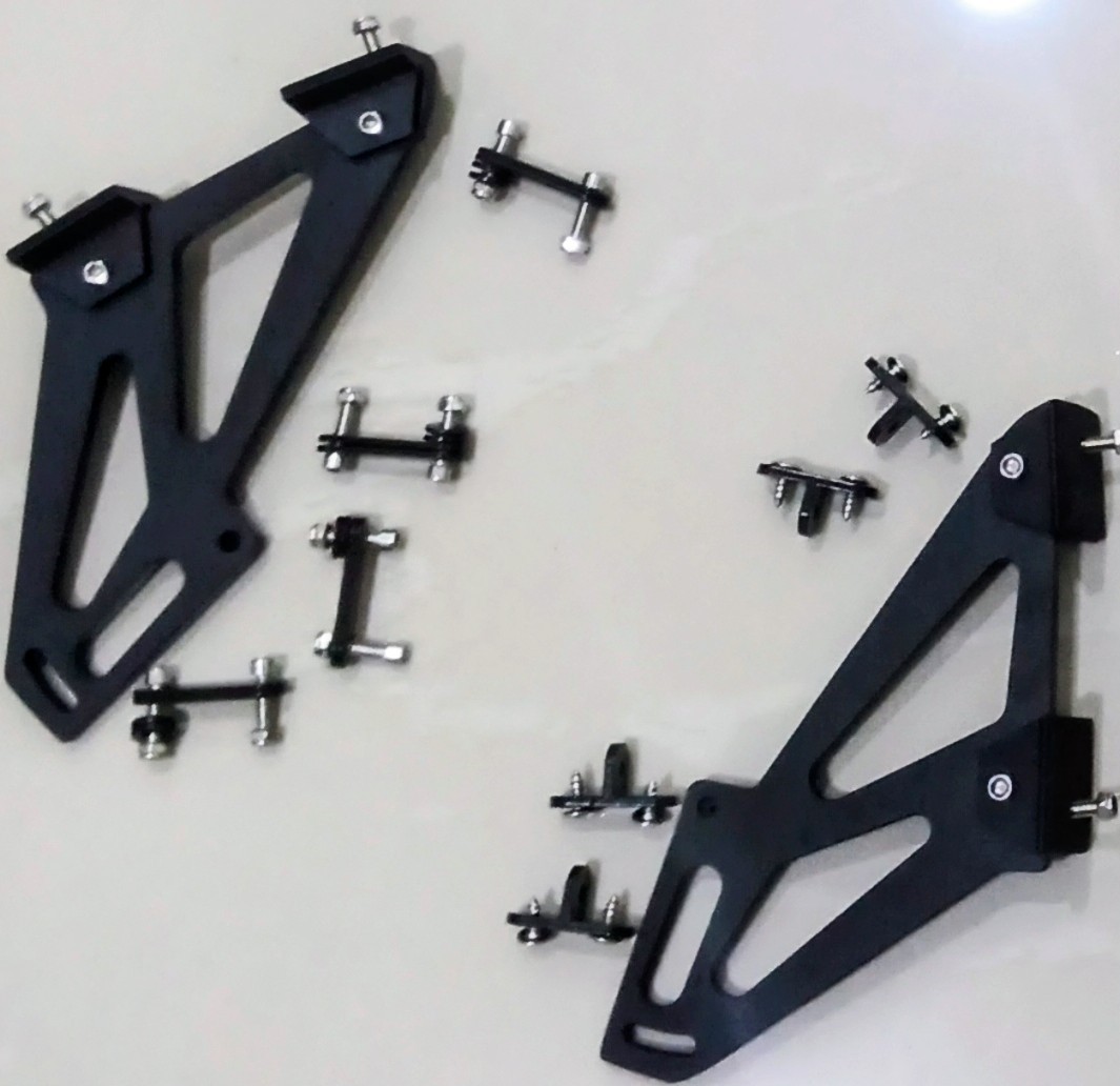 2 pieces High - Strength Aluminium Alloy Car Spoiler Mounting Brackets